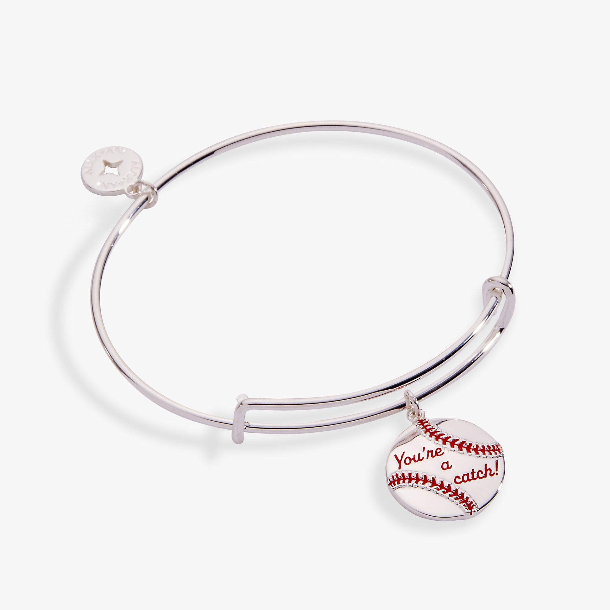 "You're A Catch" Baseball Charm Bangle ALEX AND ANI