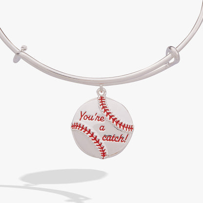 "You're A Catch" Baseball Charm Bangle ALEX AND ANI