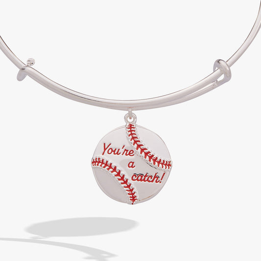 "You're A Catch" Baseball Charm Bangle ALEX AND ANI