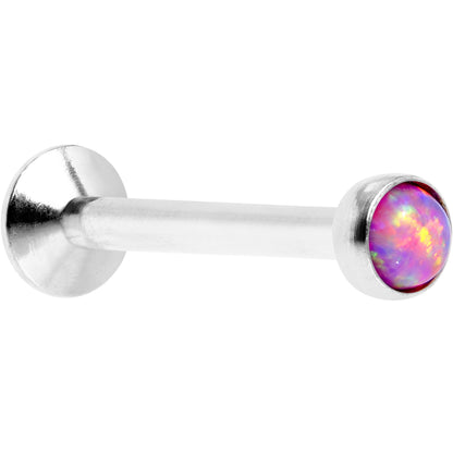 5/16 Pink Synthetic Opal Internally Threaded Daith Cartilage Tragus BodyCandy